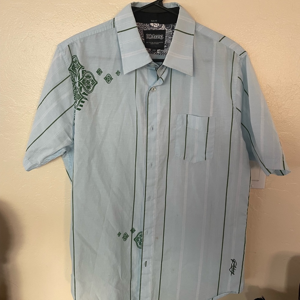 BILLABONG Hawaiian Cotton Shirt Mens Vintage 90s Size l